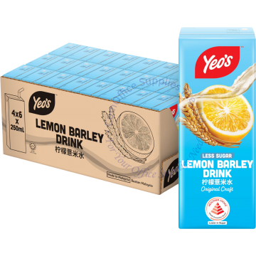 YEOs PACKET DRINKS (250MLx24s) - LEMON BARLEY