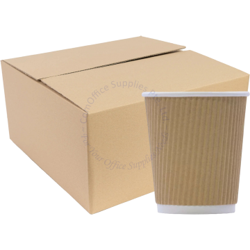DISPOSABLE PAPER CUPS RIPPLE 12oz (500s)