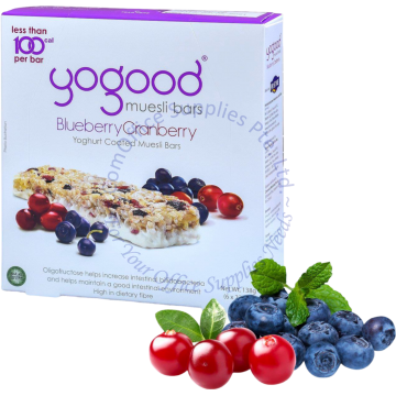 YOGOOD MUESLI BAR (23Gx6s) - BLUEBERRY & CRANBERRY