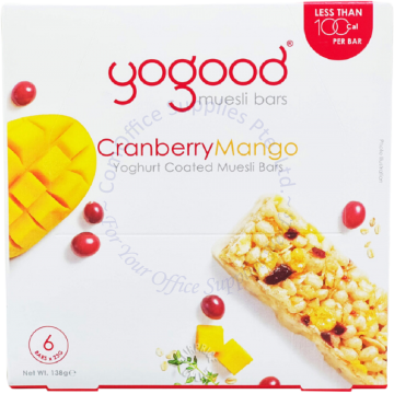 YOGOOD MUESLI BAR (23Gx6s) - CRANBERRY & MANGO