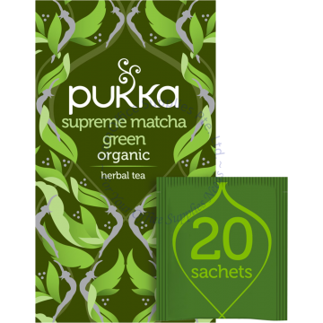 PUKKA TEA BAGS - SUPREME MATCHA GREEN (1.5Gx20s) (4BOX)