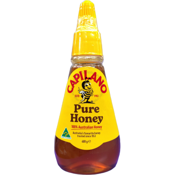 CAPILANO PURE & NATURAL HONEY 400G (TWIST SQUEEZE CAP)