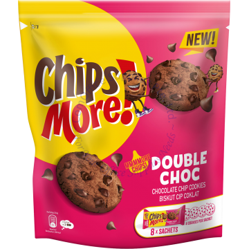 CHIPSMORE COOKIES MULTIPACK (24Gx8s) - DOUBLE CHOCOLATE