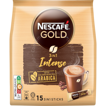 NESCAFE GOLD 3-IN-1 INTENSE W/GOLDEN ROASTED ARABICA (34Gx15s)
