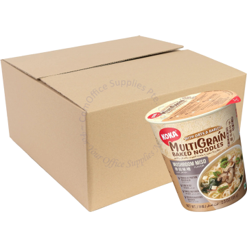KOKA MULTIGRAIN OATS & BARLEY CUP NOODLES (65Gx24s) - MUSHROOM MISO (VEGETARIAN & VEGAN FRIENDLY)
