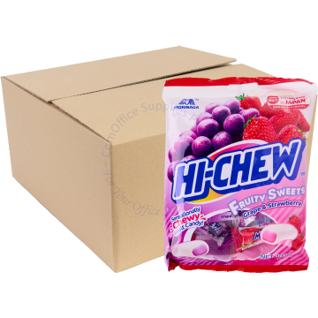HI-CHEW CANDY (100Gx18s) - GRAPE & STRAWBERRY