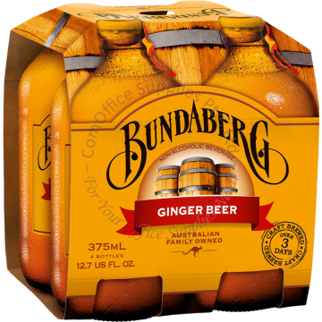 BUNDABERG BOTTLE DRINK (375MLx4s) - GINGER BEER
