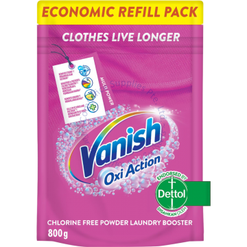 VANISH OXI ACTION POWDER REFILL PACK 800G