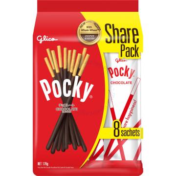 GLICO POCKY BISCUIT STICKS (21Gx8s) - CHOCOLATE