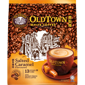 OLD TOWN INSTANT WHITE COFFEE 3-IN-1 - SALTED CARAMEL (31.6Gx13s)